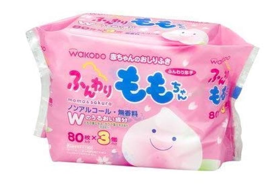 Amazon.co.jp: 和光堂 ふんわりももちゃん 80枚*3個パック